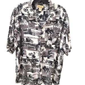 Panama Jack Men's Motorcycle Button Down Shirt size XL